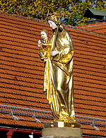 Abbildung: ein Foto der Mariensäule in Buchendorf