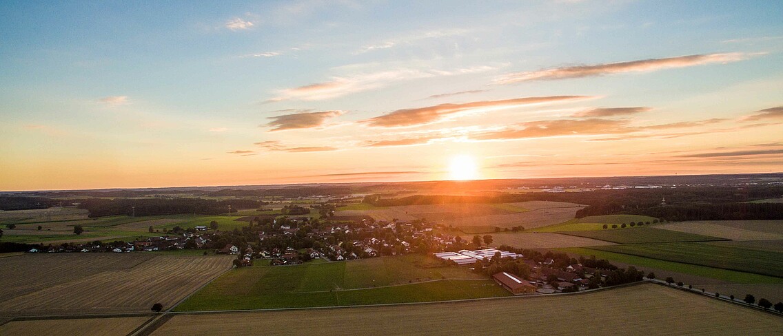 Luftaufnahme von Unterbrunn